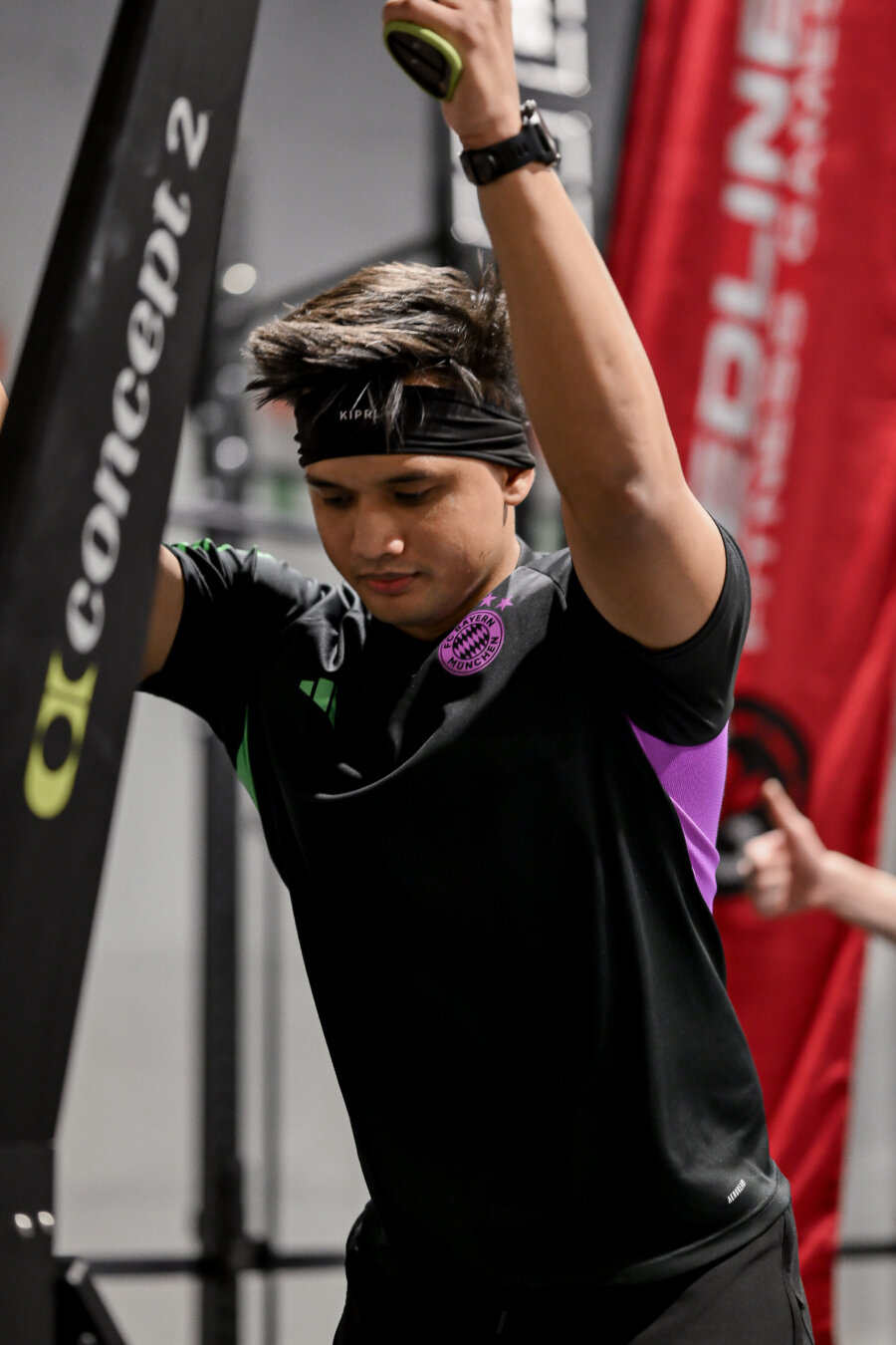 Participant training at a Redline fitness event